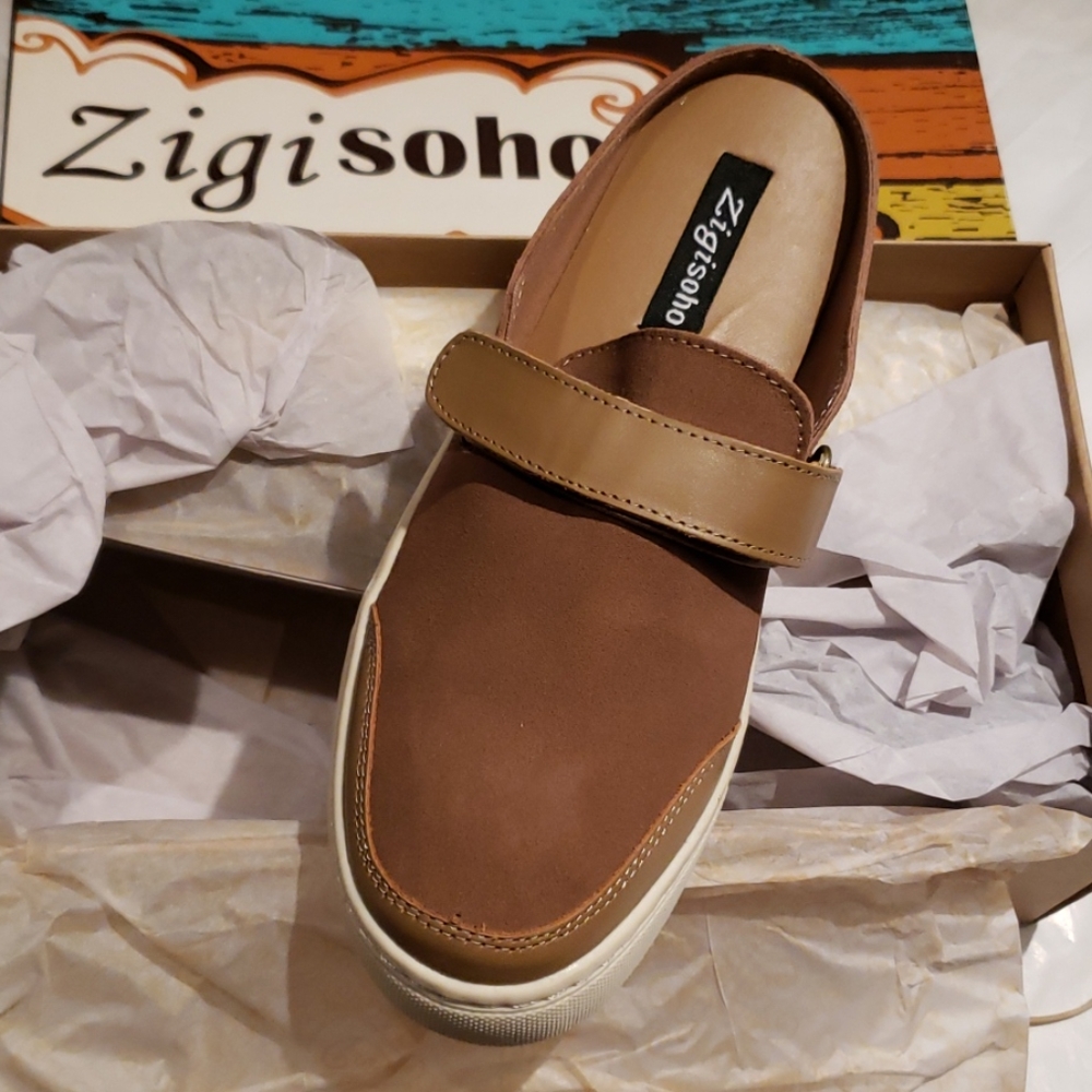 ZIGIsoho Ziginy Suede Leather Slip-On Sneaker Mule - Picture 3 of 11